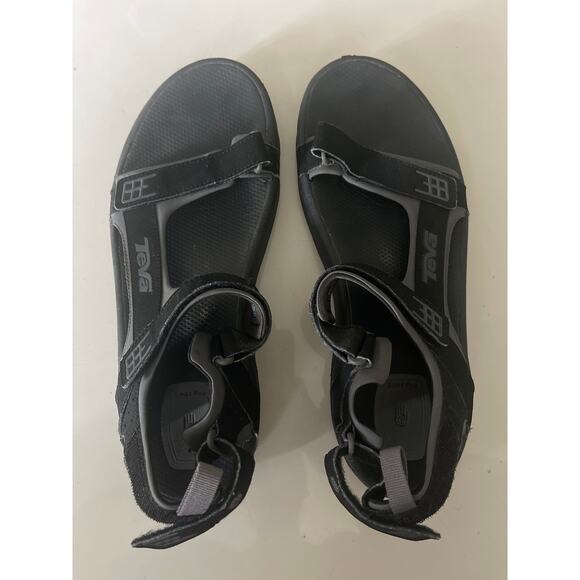 Teva Men’s Terra-Fi Lite / Trail Sandals – Black – Adjustable Straps – Size 13 - Picture 1 of 3